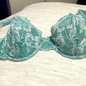 Victoria Secret teal bra.